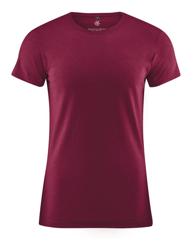 HempAge Hanf Shirt - Farbe rioja aus Hanf und Bio-Baumwolle